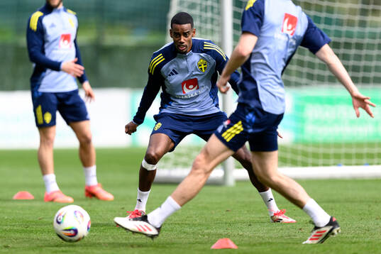 Alexander Isak of the Swedish men's national football team