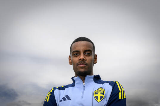 Alexander Isak of the Swedish men's national football team