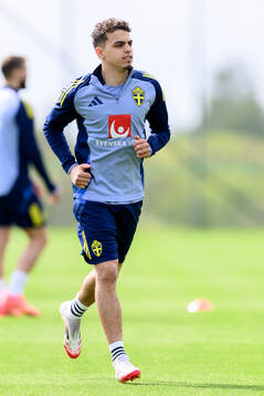 Yasin Ayari of the Swedish men's national football team