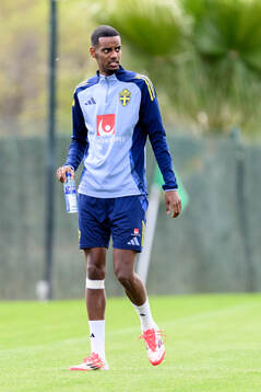 Alexander Isak of the Swedish men's national football team