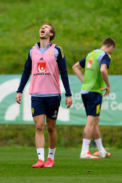 Benjamin Nygren of the Swedish men's national football team