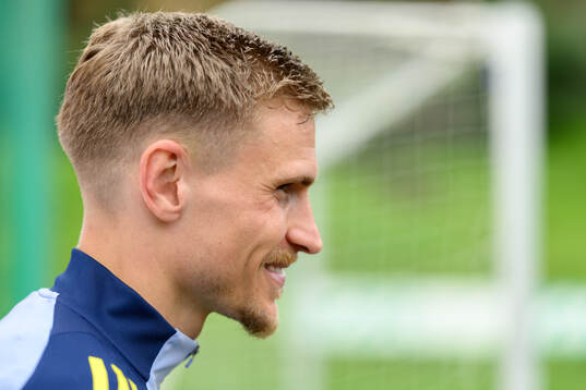 Carl Starfelt of the Swedish men's national football team