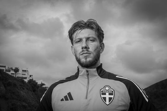 Anton Saletros of the Swedish men's national football team