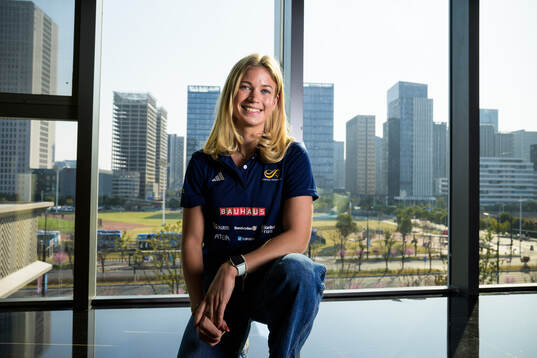Julia Henriksson of the Swedish national athletics team