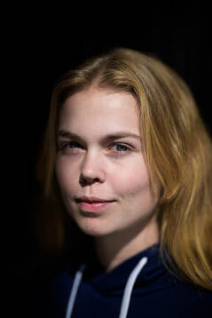 Vera Sjöberg of the Swedish national athletics team poses