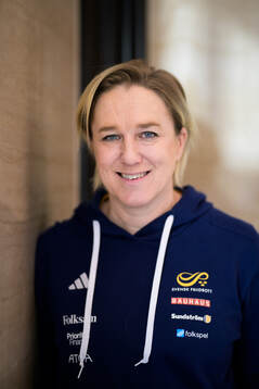 Head coach Kajsa Bergqvist of the Swedish national