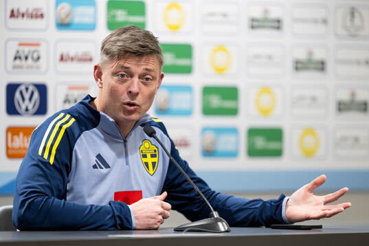 Bläddra bland fler bilder av Football, Sweden, Press conference