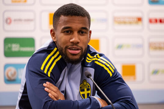 Isak Hien of the Swedish men's national football team