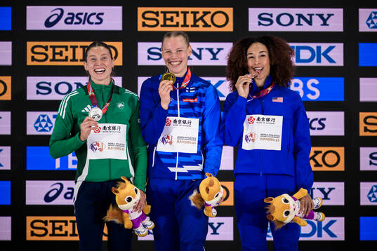 Kate O'Connor of Ireland,  Saga Vanninen of Finland and
