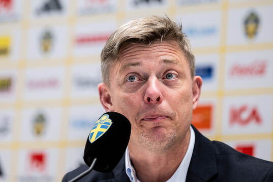 Head coach Jon Dahl Tomasson of Sweden