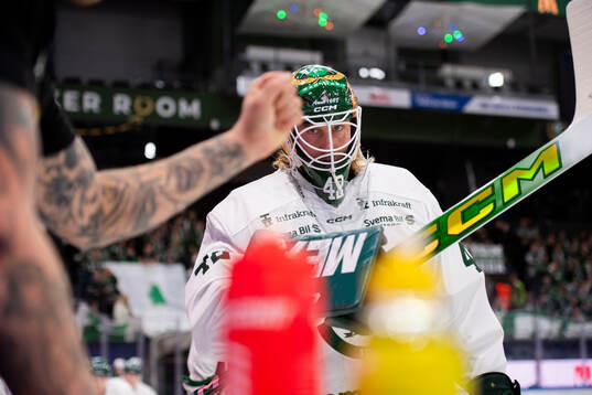 Färjestads målvakt Anders Lindbäck