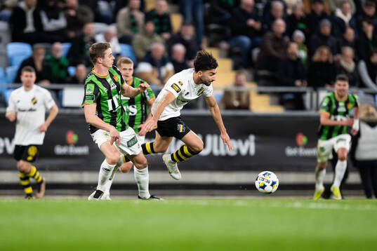 GAIS Oskar Ågren och AIKs Andronikos Kakoullis
