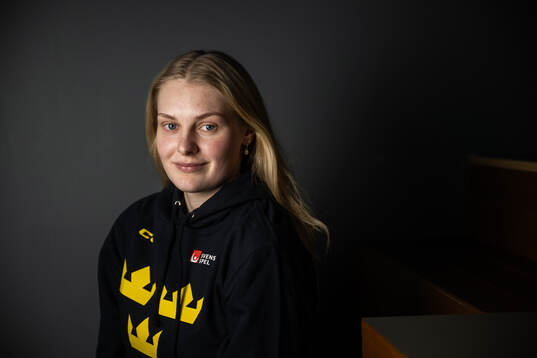 Annie Silén of Sweden poses for a portrait at a press event