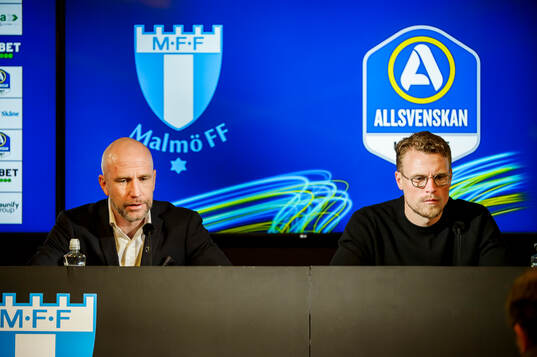 Malmö FFs tränare Henrik Rydström och Elfsborgs tränare