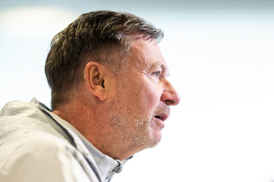 Head coach Peter Gerhardsson of the Swedish women's