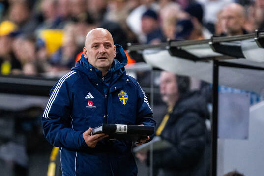 Assistant coach Magnus Wikman of Sweden