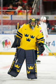 Goaltender Ida Boman of Sweden