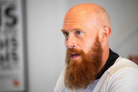 Landskronas tränare Max Mölder