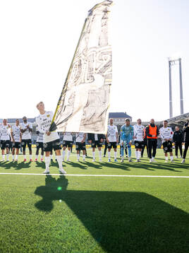 Mjällbys Romeo Leandersson jublar