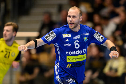 Ystad IFs Jakob Nygren jublar