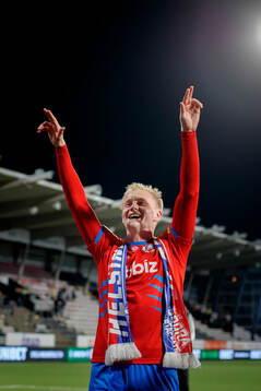 Helsingborgs Oscar Aga jublar