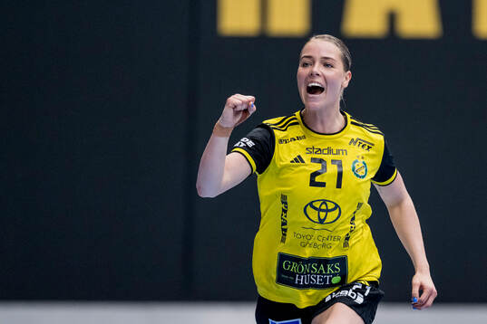 Sävehofs Linn Hansson jublar