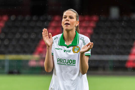 Hammarbys Bella Andersson jublar