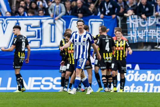 IFK Göteborgs Gustav Svensson deppar