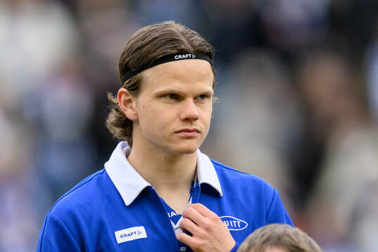 IFK Göteborgs Kolbeinn Thordarson vid lineup