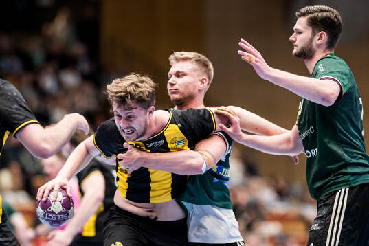 Hammarbys Johan Ericsson och OV Helsingborgs Daniel Astrup