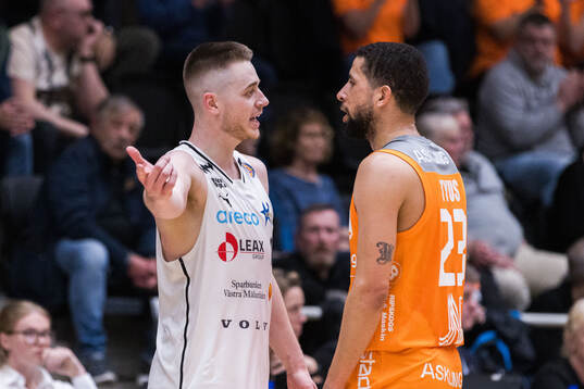 Köpings Hugo Bergström och Norrköpings Marcus Tyus