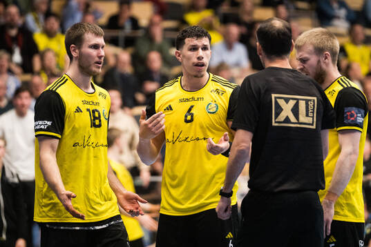 Sävehofs Pontus Brolin och Adam Blanche reagerar