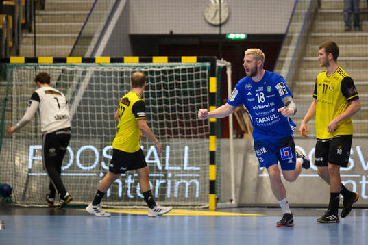 Ystad IFs Niclas Ekberg jublar