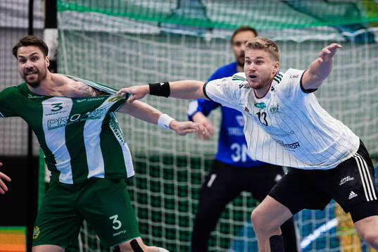 Hammarbys Kevin Johansson Eggan och OV Helsingborg Daniel
