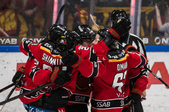 Luleås Brian O'neil jublar
