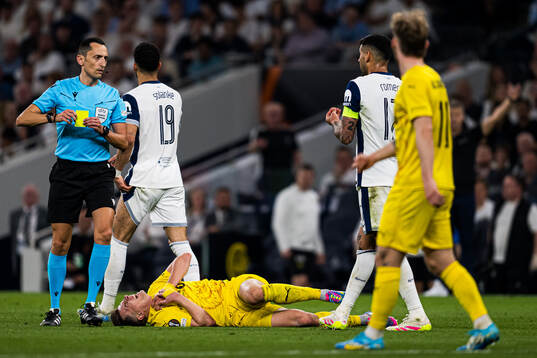 Jostein Gundersen of Bodø/Glimt in pain