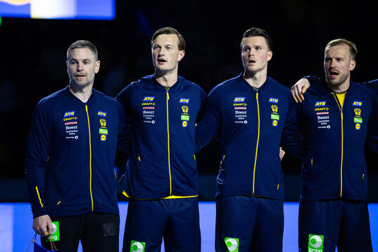 Goalkeeper Andreas Palicka, Jonathan Carlsbogård, Emil