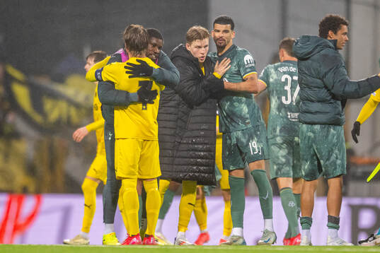 Patrick Berg and Jens Petter Hauge of Bodø/Glimt and