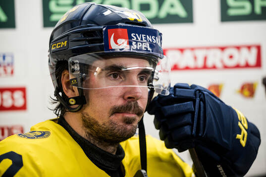 Marcus Johansson of Sweden is being interviewed