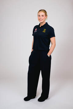 Ice hockey athlete Emma Forsgren of Sweden poses for a