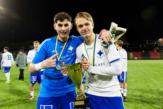 IFK Norrköpings målvakt Samir Muhovic och Filip Werner