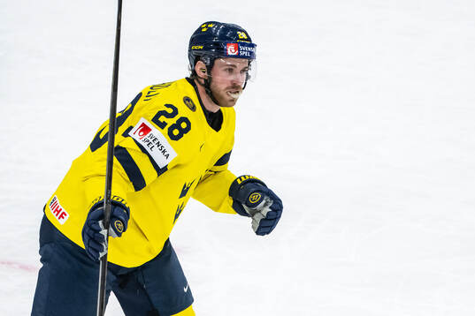 Elias Lindholm of Sweden celebrates