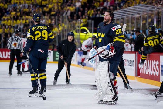 Goaltender Jacob Markström of Sweden