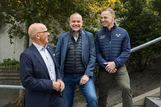 Roger Ekström, ordförande, SHL,Johan Hemlin, sportchef