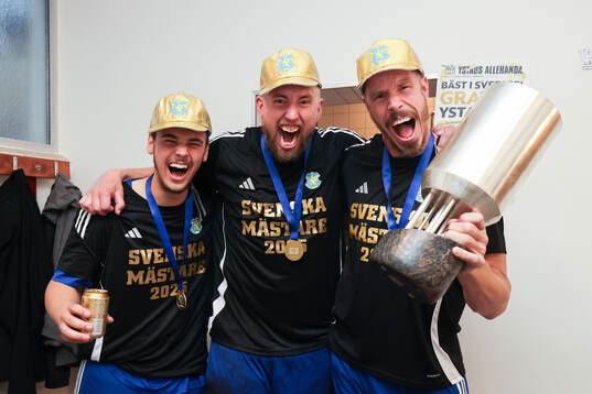 Ystad IFs Lowe Nilsson, Anton Månsson och Kim Andersson