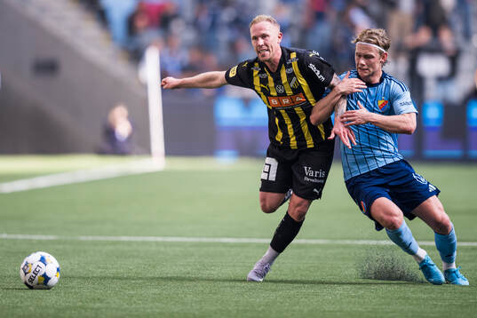 Häckens Mikkel Rygaard Jensen och Djurgårdens Tobias