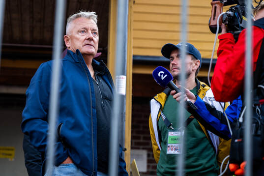 Coach Gjert Ingebrigtsen is interviewed