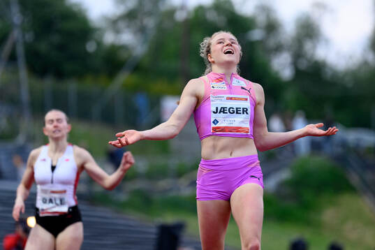 Henriette Jæger of Norway celebrates