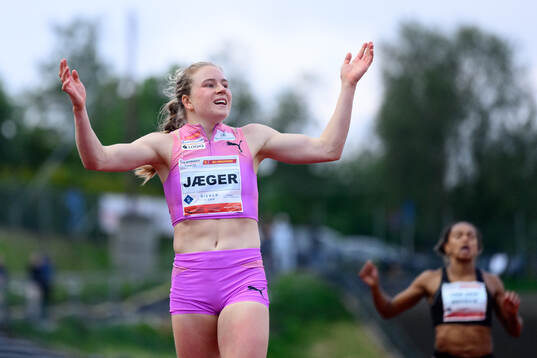 Henriette Jæger of Norway celebrates