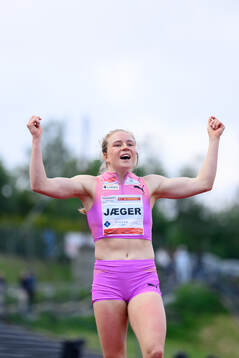 Henriette Jæger of Norway celebrates